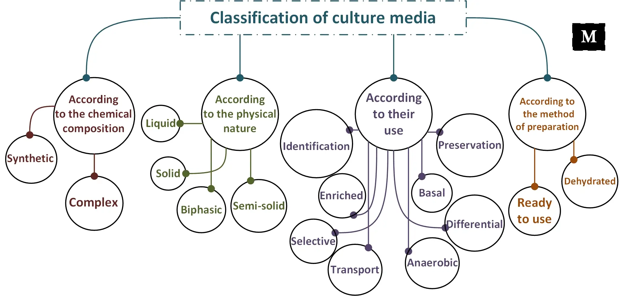 Classification of culture media